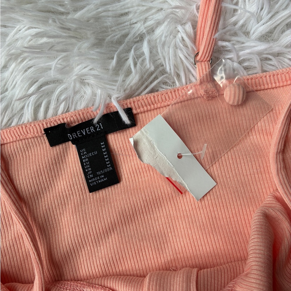 Forever 21 Pink Ribbed Crop Tank Top 💗 - Picture 5 of 6